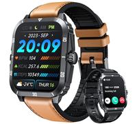 Smartwatch for Men Fitness Tracker Watches: 2.0" Touch Screen Bluetooth Call with 100+ Sports Modes Sleep Monitor Heart Rate Step Counter 3ATM Waterproof Activity Tracker Smart Watch for Android iOS