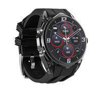 Smartwatch for Men GPS Sports Watch, 1.6" HD AMOLED Display, 5ATM Waterproof Metal Military Smart Watches 15 Days, Fitness Activity Tracker with Compass Sleep Monitor Heart Rate for Android iOS Black