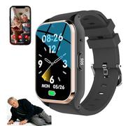 Smartwatch For Seniors GPS Tracking Fall Detection Alerts SOS Button 1.6″ HD Video Calling Multi-Language Support Health Monitoring Anti-Lost Wristband Silver