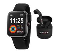 Smartwatch Sector S-03 Black Rubber / Wireless Headphones