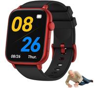 Smartwatch with Fall Detection, SOS Call, 4G GPS Tracker, Video/Voice Call, Auto Answer, Daily Health Features, IP67 Waterproof Safety Watch for Elderly