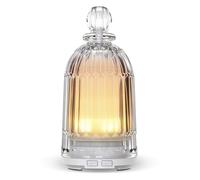 Smartwell Essential Oil Diffuser Glass Essential Oil Diffuser for Bedroom, 7 Colors LED Night Light and Cool Mist Humidifiers, Auto Shut-Off for Home