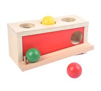 Smartwo Montessori Object Permanence Box for Baby, Wooden Ball Drop Toy for Children Age 3+, Early Learning Activity, Educational Cause and Effect Game, Developmental Gift for Boys Girls