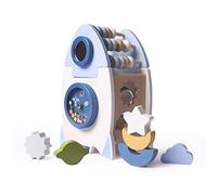 Smartwo Wooden Shape Sorter for 1-2 Year Old, Montessori Activity Cube Toys for Toddlers, Learning Centre of Shape Matching & Number Counting, Space Rocket Toy for Babies Boys Girls