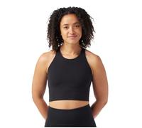 Smartwool Active Crop Bra for Women - Comfortable Support in Black for Running and Training (EU)
