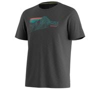 Smartwool - Alpine Trace Active Short Sleeve Graphic Tee - Merino shirt size L, grey