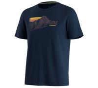 Smartwool - Alpine Trace Active Short Sleeve Graphic Tee - Merino shirt size M, blue