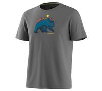 Smartwool - Bear Strata Active Short Sleeve - Merino shirt size L, light gray heather