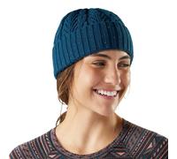 Smartwool Cable Knit Beanie: Twilight Blue Donegal Colour: Twilight Bl