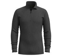 Smartwool - Classic Thermal Merino Base Layer 1/4 Zip Boxed - Merino base layer size XL, grey/black