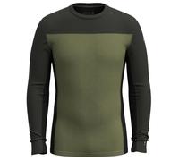 Smartwool - Classic Thermal Merino BL Colorblock Crew Boxed - Merino base layer size XL, olive