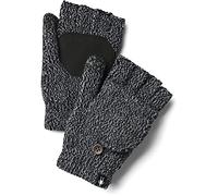 Smartwool Cozy Grip Flip Mitt - Combines the Benefits of Fingerless Glove and the Warmth of Mittens - Comfortable, Warm and Durable - L/XL, Black