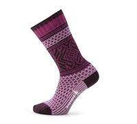 Smartwool Everyday Popcorn Snowflake Pattern Crew Sock - Women's, Ash, Small