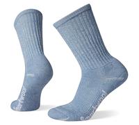 Smartwool Hike Classic Women's Merino Wool Socks, Full Cushioned Hiking & Walking Socks, Crew Fit, Lightweight & Breathable Natural Merino, Ladies - Mist Blue, S