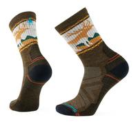 Smartwool - Hike Light Cushion Mountain Moose Crew Socks - Walking socks size XL, brown