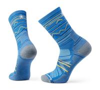 Smartwool Hike Light Cushion Mountain Range Crew Socks, Laguna Blue, X-Large