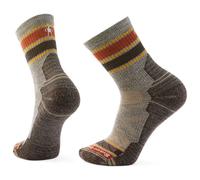 Smartwool - Hike Light Cushion Striped Mid Crew Sock - Walking socks size 5-7,5, brown