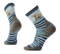 Smartwool - Hike Targeted Cushion Bear Stripe Mid Crew Socks - Walking socks size M, grey