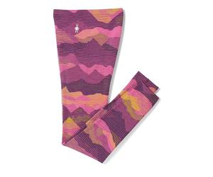 Smartwool Kid's Classic Thermal Merino Base Layer Bottom, PURPLE IRIS MTN SCAPE, Medium