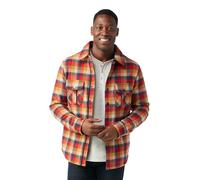 Smartwool Men's Anchor Line Shirt Jacket, RHYTHMIC RED PLAID, Medium