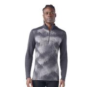 Smartwool Mens Classic Thermal Merino Base Layer 1/4 Zip: Charcoal Fog