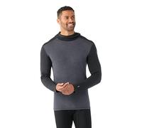 Smartwool Men's Classic Thermal Merino Base Layer Hoodie, Black-charcoal Heather, S
