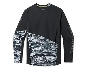 Smartwool Mens Mountain Bike Long Sleeve Jersey, Black Marble Giants, M EU