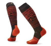 Smartwool Mens Snowboard Full Cushion Iguchi Pattern OTC Socks, Charcoal, M UK