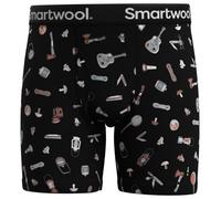 Smartwool Merino Print Brief Boxers Black S Men