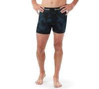 Smartwool Merino Print Boxer Brief: Twilight Blue Mountain : L Size: L
