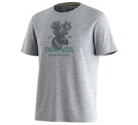 Smartwool - Moose Mode Active Short Sleeve Graphic Tee - Merino shirt size XXL, grey
