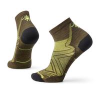 Smartwool Run Zero Cushion Ankle Socks, Military Olive, Large