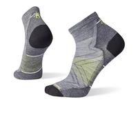 SmartWool Run Zero Cushion Ankle Socks | UK L in Medium Grey