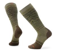 Smartwool Snowboard Full Cushion Iguchi Pattern OTC Socks, WINTER MOSS, Medium