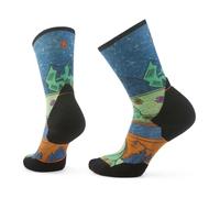 Smartwool Trail Run Targeted Cushion Mountain Print Crew Socks Blue EU 42-45 Woman