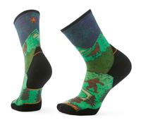 Smartwool Trail Run Targeted Cushion Neature Print Crew Socks Green EU 38-41