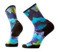 Smartwool Trail Run Targeted Cushion Summit Sector Print Crew Socks Blue EU 46-49