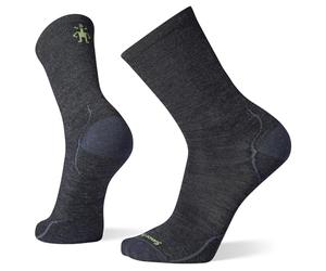 Smartwool Unisex Everyday Anchor Line Crew Socks, Merino Wool Ankle Socks, Women's & Men's Walking Seamless, Lightweight & Breathable Natural Merino - Charcoal, L