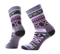 Smartwool Unisex Everyday Cozy Cabin Games Crew Socks, Chalk Violet, L