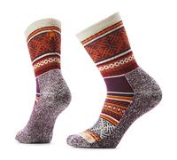 Smartwool Unisex Everyday Cozy Fair Isle Sweater Crew Socks, Moonbeam, L