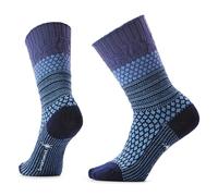 Smartwool Unisex Everyday Cozy Popcorn Cable Crew Socks, Serene Blue, M