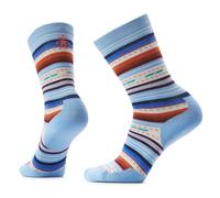 Smartwool Unisex Everyday Margarita Crew Socks, Serene Blue, S