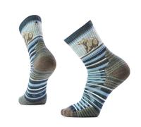 Smartwool Unisex Hike Targeted Cushion Bear Stripe Mid Cr Socks, Twilight Blue, L