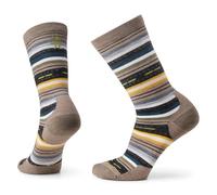 Smartwool Unisex Margarita Crew Socks, Merino Wool Everyday Socks, Women's & Men's Walking, Hiking & Running, Seamless Toe Design, Lightweight & Breathable Natural Merino - Fossil, Medium