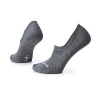 Smartwool Unisex No Show Merino Wool Invisible Socks, Low Rise Women's & Men's Trainer Socks, Walking & Sport Seamless Toe, Lightweight & Breathable Natural Merino - Grey, L
