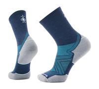 Smartwool Unisex Run Targeted Cushion Mid Crew Socks, Deep Navy, M