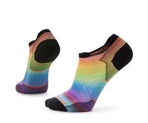 Smartwool Unisex Run Zero Cushion Pride Rainbow Print Low Ankle Socks Run Zero Cushion Pride Rainbow Print Low Ankle Socks (pack of 1)