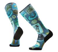 Smartwool Unisex Ski Targeted Cushion Explorer Print Otc Socks, Deep Navy, L