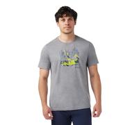 Smartwool Vital Active Short Sleeve Graphic T-Shirt: Light Grey Heathe
