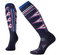Smartwool Women Phd Lt Ptrn Skiing Socks, Blue (Deep Navy), Large